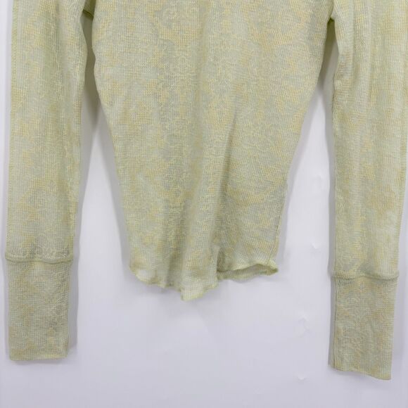 Free People Intimately “You And I” Floral Turtleneck Thermal, Sz XS, Light Green - Picture 6 of 11